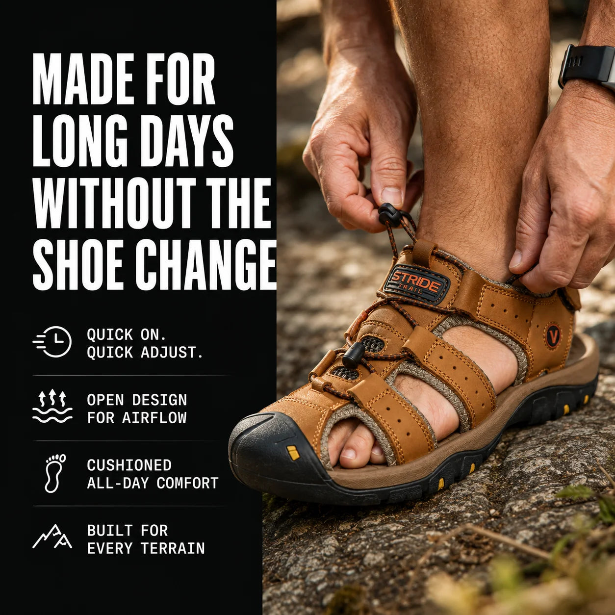 STRIDE / Men's All-Terrain Comfort Sandals