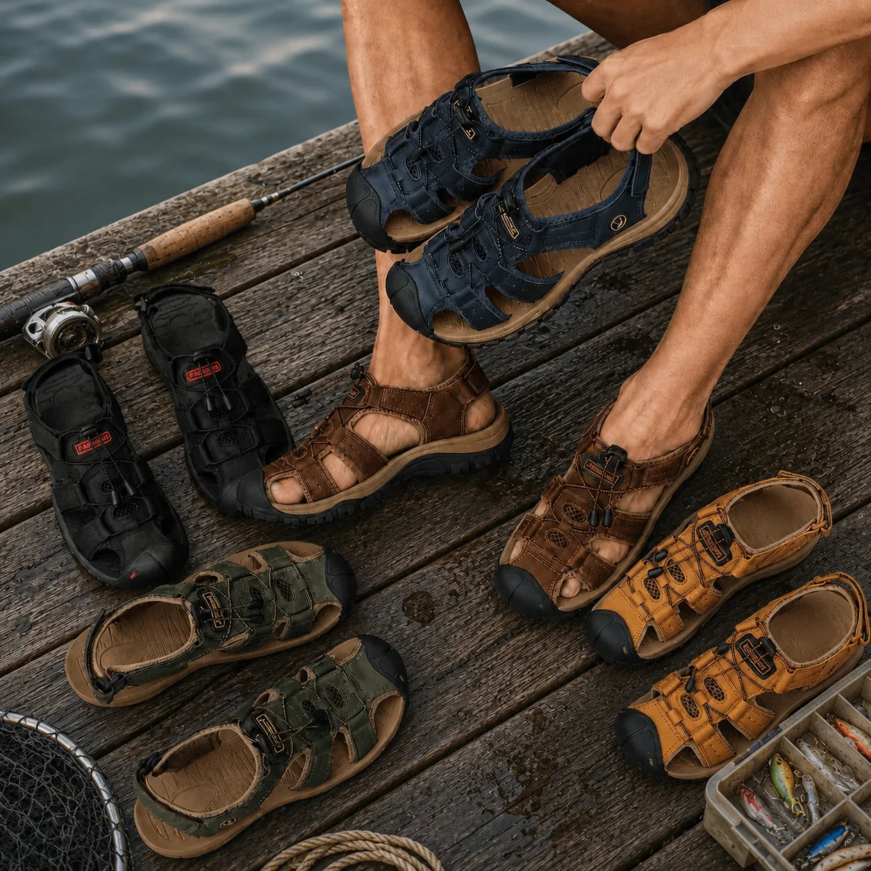 Men's All-Terrain Fishing Sandals / STRIDE